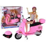 Lėlė su motoroleriu Lean toys