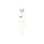 Pakabinama popierinė dekoracija Skeletas, 110 cm