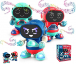 Vaiki&scaron;kas &scaron;okantis robotas su LED ap&scaron;vietimu ir muzika Dancing Robot Rock