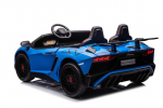 Dvivietis vaiki&scaron;kas elektromobilis Lamborghini Aventador SV Strong vehicle, mėlynas