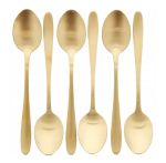 Matiniai desertiniai &scaron;auk&scaron;teliai Excellent Houseware 6 vnt. auksiniai