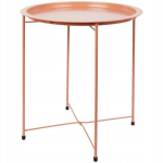 LOFTO METALINIS SULANKSTOMAS APVALUS KAVOS STALIUKAS 46 CM NUIMAMAS VIR&Scaron;US RAUDONAS