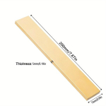 Gryno žalvario plok&scaron;čios juostos - 200mm, 2mm-5mm storio., 5x15x200 mm