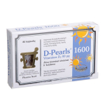 Maisto papildas D-Pearls Vitaminas D 1600, 80 kapsulių