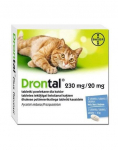 NE AKTYVUOTI VET LEIDIMAS Drontal, 230 mg / 20 mg, plėvele dengtos tabletės katėms