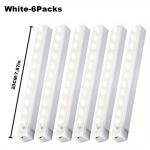 6-Vnt LED Judesio Jutiklio Spintelių &Scaron;viestuvai, USB Įkraunami., 20 cm / 7,87 colio