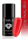 Hibridinis nagų lakas Semilac 039 Sexy Red, 7 ml