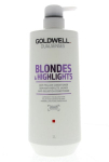 Geltonus tonus neutralizuojantis kondicionierius &scaron;viesiems plaukams Goldwell Ds Blonde Blonde & Highlights, 1000 ml