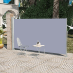 I&scaron;traukiama vertikali markizė, pertvara terasai vidaXL 160 x 300 cm, pilka
