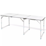 Sulankstomas Stalas Stovyklavimui i&scaron; Aliuminio 180 x 60 cm