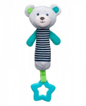 Mink&scaron;tas žaislas su kramtuku Canpol Babies Bears Grey, 68/055