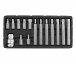 Antgalių rinkinys Yato Torx security T20-T55 YT-0417, 15 vnt.
