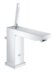 Grohe Eurocube Joy vienasvirtis stilingas praustuvo mai&scaron;ytuvas su dugno vožtuvu, vidutinio auk&scaron;čio snapeliu ir chromo danga 23657000