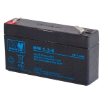 MWPower akumuliatorius MW 6V 1.3Ah F1(187) AGM, 6-9 metai