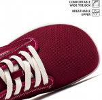 Unisex bėgimo bateliai Barefoot sportiniai kvėpuojantys lengvi bordo 38 &mdash; minimalistiniai batai, sporto salės batai, bėgimo takų batai, vandens batai, lauko avalynė, tinkliniai batai, patogūs sportbačiai, 38