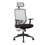 Biuro kėdė Home4You Joy, juoda/pilka