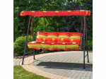 Pagalvių ir stogelio komplektas sūpynėms PatioTora C025-13BB, raudonas