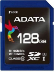 ADATA memory card, SDXC, 128GB, UHS Speed ​​Class 3, Speed ​​Class 10, blue