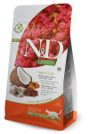 Farmina N&D Cat Quinoa Adult Skin&Coat sausas maistas katėms su silke ir kokosu, 1.5 kg