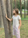 Lininė suknelė &bdquo;Levandos&ldquo;, 38