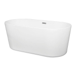Laisvai pastatoma vonia Kerra Nora 157x74 cm