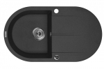 Deante granitinė virtuvinė plautuvė Deante Piva ZQI 211B, Graphite