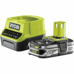 RYOBI - 1 lithio baterija 18V ONE+ 2,5 Ah ir 1 greitas įkroviklis 2,0 A - RC18120-125