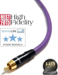 Kabel Melodika RCA (Cinch) - RCA (Cinch) 1m fioletowy
