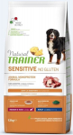 Natural Trainer Sensitive No Gluten vidutinių ir didelių veislių &scaron;unims su antiena 12kg