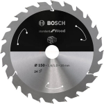 Pjovimo diskas medienai Bosch Standard for Wood 2608837674; 150x20 mm; Z24