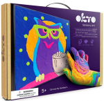 3D spalvinimo moliu rinkinys Okto Pelėda, 30x30 cm
