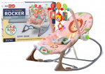Gultukas-sūpynės su vibracija Lean Toys Pink Lion 2in1