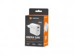 Natec tinklo įkroviklis - NUC-2142 - 1x USB-A + 1x USB-C - 45W - Baltas
