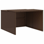 Roboto vejapjovės garažas vidaXL, 86x90x52/57 cm, rudas
