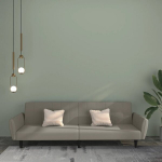 Dvivietė sofa-lova, &scaron;viesiai pilkos spalvos, aksomas