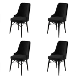 Kėdės rinkinys (4 vienetai) Pare - Black