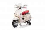 Vienvietis elektrinis motoroleris vaikams Vespa, baltas