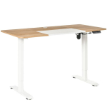 Auk&scaron;čio reguliuojamas stalas Elektrinis 140 x 70 cm Kompiuterio stalas su 4 atminties valdymo funkcijomis, 4 dalių stalvir&scaron;is, stovimojo-sėdimojo stalo su apsauga nuo susidūrimo, apsauga nuo perkaitimo Balta
