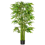 Dirbtinis bambukas, didelis, 160 cm Dirbtinis augalas, dirbtinis bambukas, plastikinis dirbtinis augalas vazonėlyje, dirbtinis augalas, atrodantis kaip tikras, skirtas kambariui, miegamajam, biurui, sodui, moderniai dekoracijai, dovanai