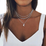 CHOKER KAROLIAI &Scaron;VENTINIS ILGAS BOHO SIDABRAS 26, CHOKER KAROLIAI &Scaron;VENTINIS ILGAS BOHO SIDABRAS 26