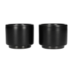 "Fellow Monty" juodos spalvos espreso puodeliai - 90 ml (3 uncijos) - 2 vnt., Fellow Monty Black Espresso Cups - 90ml (3oz) - Set of 2