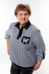 Moteri&scaron;ka palaidinė, juoda/balta