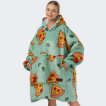 Džemperis-pledas Pizza, įvairių spalvų