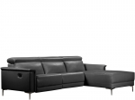 Sofa reglaineris Loft24 Lund, juoda