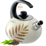 Emaliuotas virdulys, baltas, 2,2 l.