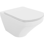 Mexen Vito klozetas Rimless su lėtai nusileidžiančią slim sėdynę, duroplast, Balta - 30174000