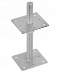 Reguliuojamas stulpelio pagrindas M24 110x250x4mm cinkuotas