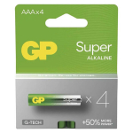 &Scaron;arminės baterijos AAA 1.5V GP 4 vnt.