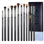 Jessup 12 vnt. akių makiažo &scaron;epetėlių rinkinys Pro Eyeshadow Brushes T339