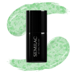 Hibridinis nagų lakas Semilac UV Gel Polish, 494 Frozen Pistachios, 7 ml